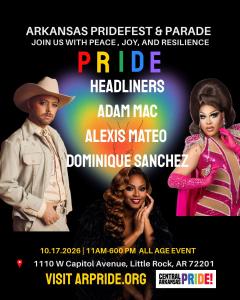 AR PRIDEFest Headliners
