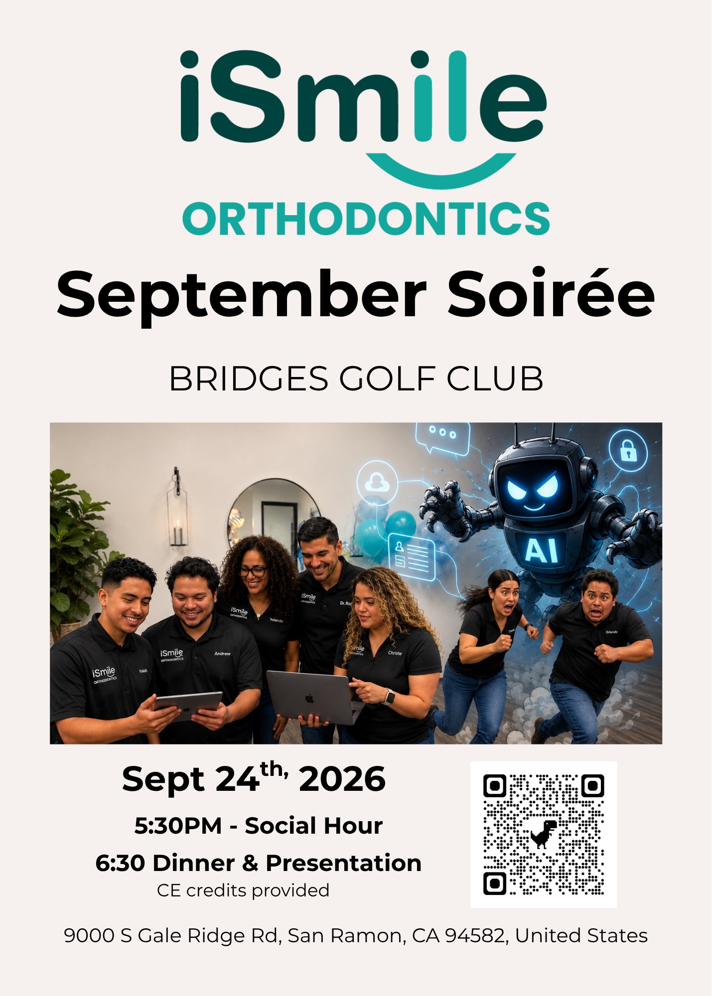 iSmile Orthodontics – San Ramon – Announces ‘September Soirée’ — A Free CE Seminar on AI in the Dental Office