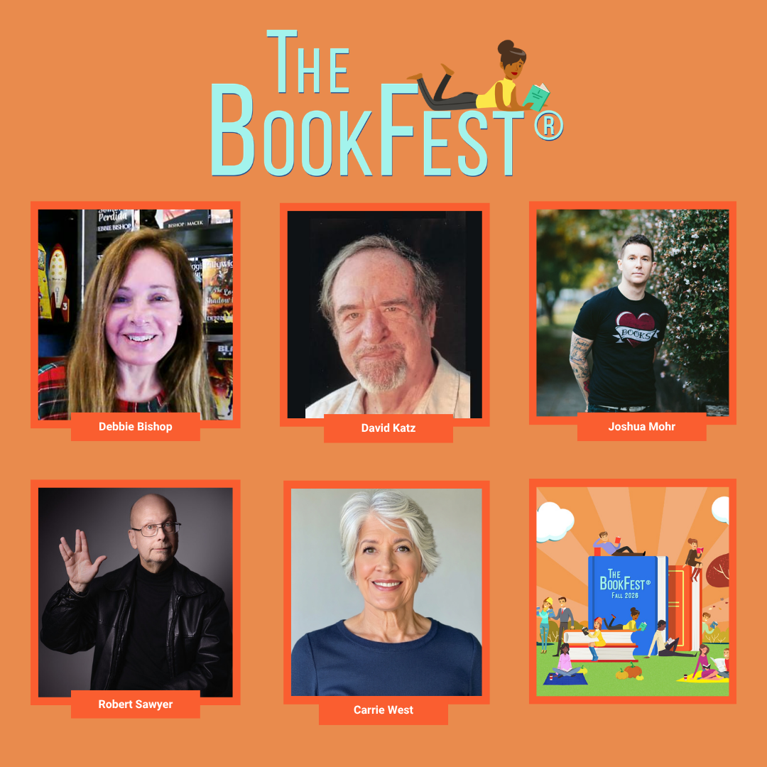 The BookFest Fall 2026 Schedule Features Carrie West, Debbie Bishop, Robert J. Sawyer, Joshua Mohr and More