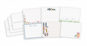 Six flat notecard designs from the Everyday Note Card Assortment Box.