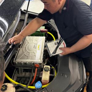 Tuffi installation of SAFETYCAR EV Fire Suppression System
