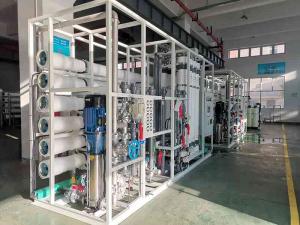 Compact SWRO Skid With Control Cabinet And Membrane Vessels