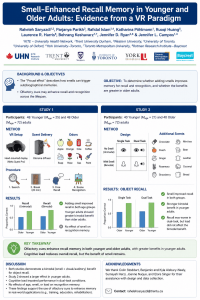 Olorama has collaborated with KITE Research Institute at University Health Network (UHN) on a research project investigating the role of olfactory stimuli in memory during virtual reality experiences KITE Research Institute study