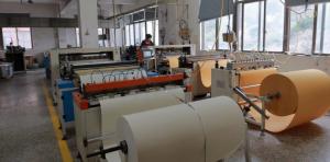 Filter-media slitting and pleating preparation at WENZHOU LANGDI AUTO PARTS CO.,