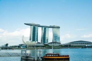 View of Marina Bay Sands and the Singapore skyline, a global financial hub for business setup and executive residency planning.