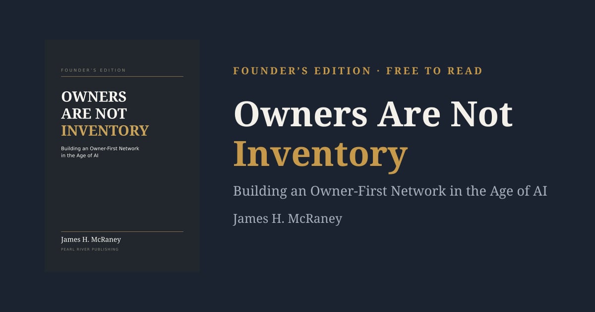 New Book ‘Owners Are Not Inventory’ Charts an Owner-First Network for the Short-Term Rental Economy