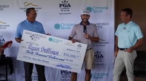 Ryan Sullivan accepts $30,000 winners check and 2026 New Mexico Open