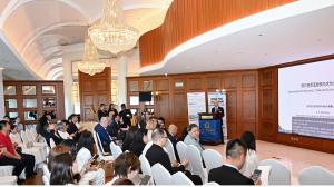 Ambassador Plenipotentiary of Albania to China Riza Poda giving speech 2