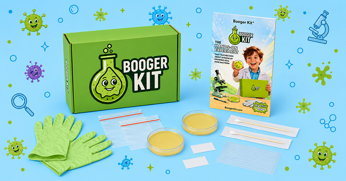 Louisville Dad Creates Booger Kit, a STEM Science Kit Designed to Get Kids to Stop Picking Their Nose