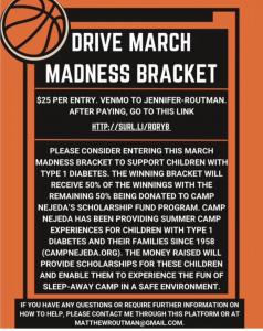 D.R.I.V.E. March Madness fundraiser flyer