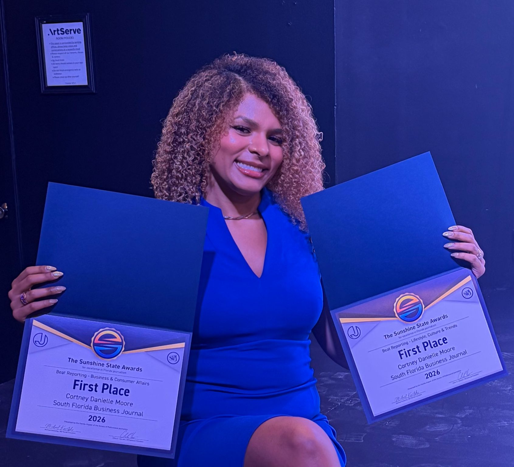 Miami Journalist Cortney Danielle Moore Repeats as Two-Time First-Place Winner at 2026 Sunshine State Awards