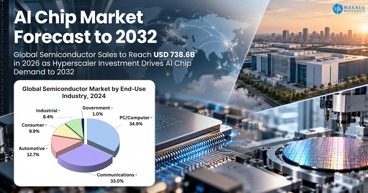 AI Chip Market to Grow at 22% CAGR Through 2032 as Hyperscaler Custom Silicon Reshapes Semiconductor Demand