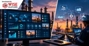 Enerxia oil and gas ERP platform dashboard developed by Wise Hustlers Technologies for Angola's energy sector
