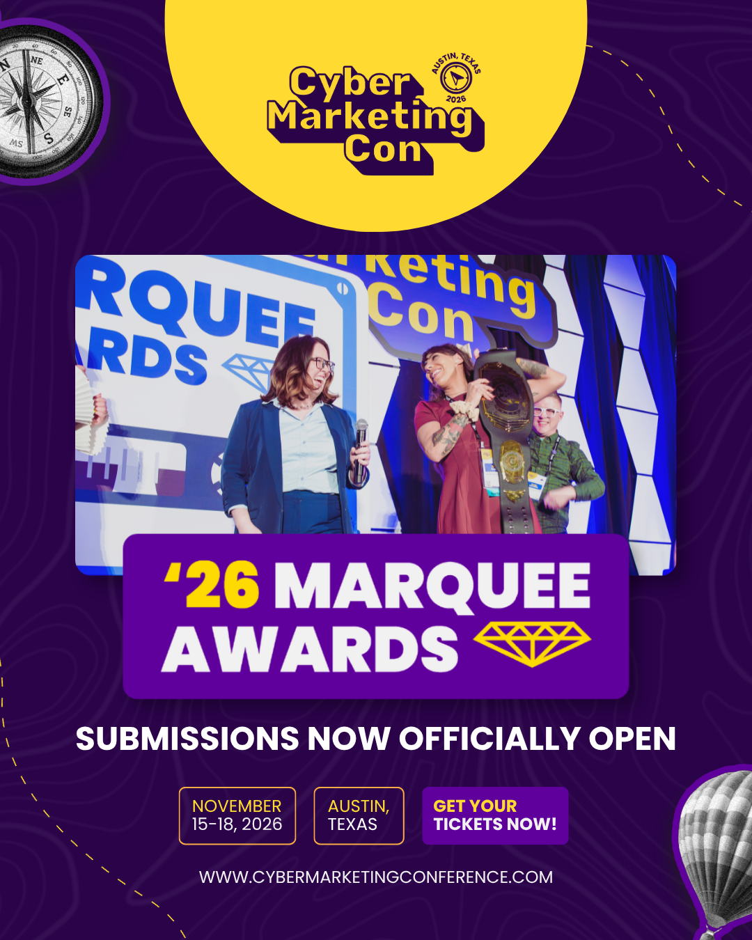 Cybersecurity Marketing Society Opens 2026 Marquee Awards Nominations Ahead of CyberMarketingCon