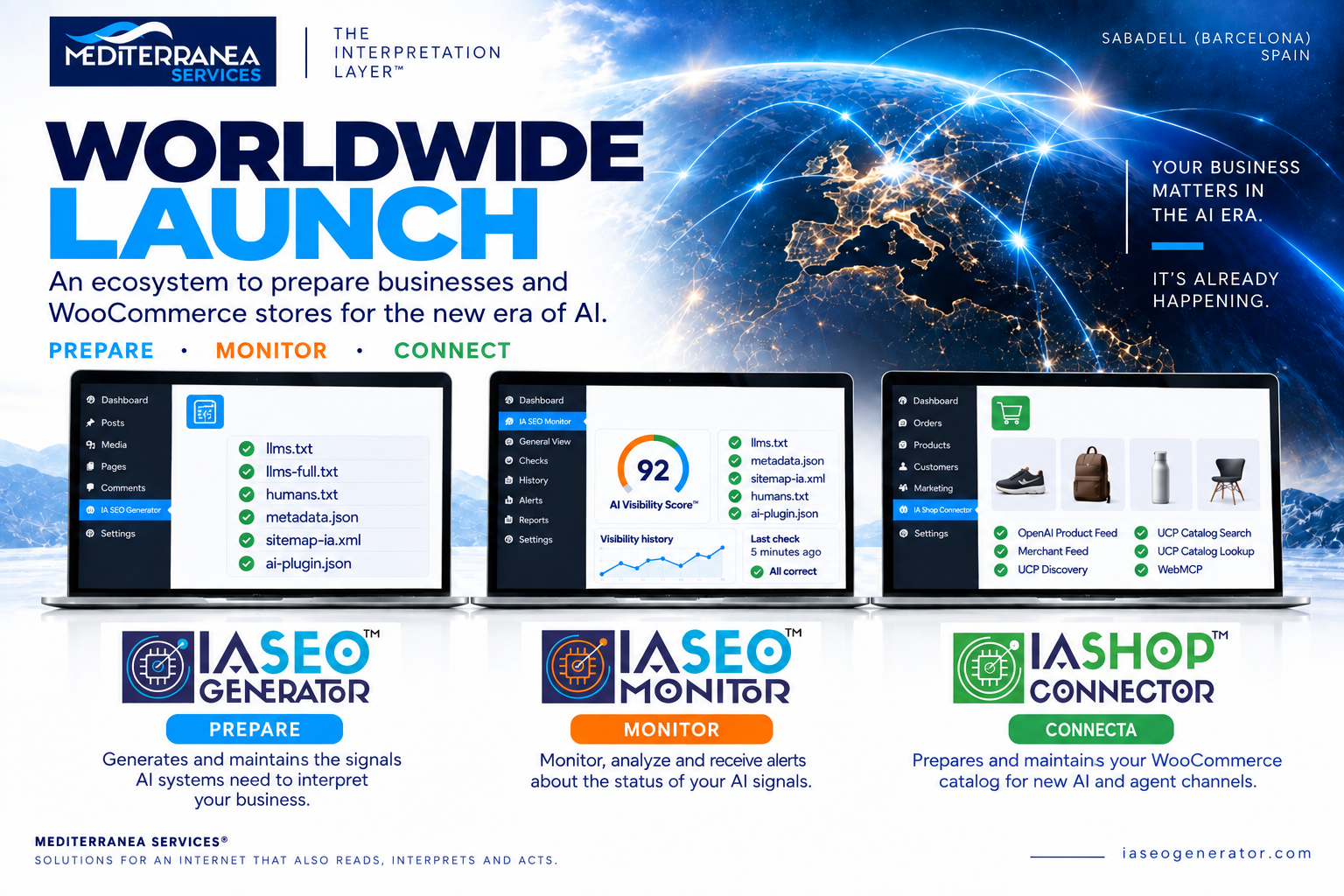 Mediterranea Services Launches IA SEO Monitor Premium for the AI-First Web