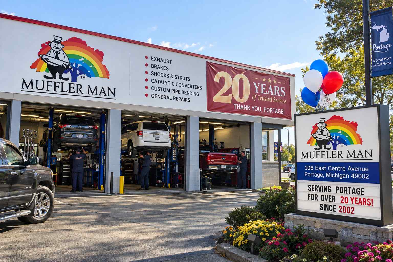 Muffler Man Marks 20 Years of Operation in Portage, Michigan