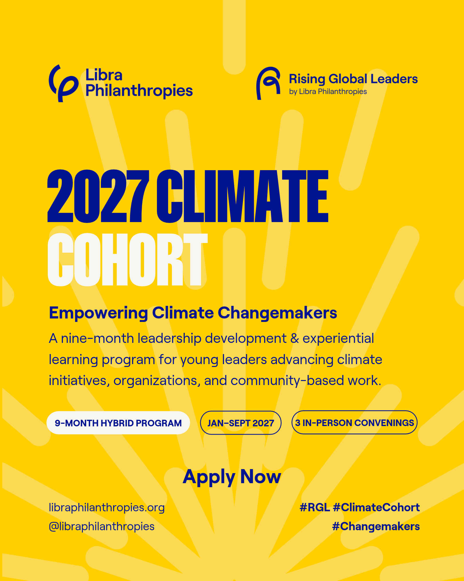 Libra Philanthropies Announces the 2027 Rising Global Leaders Changemakers Climate Cohort