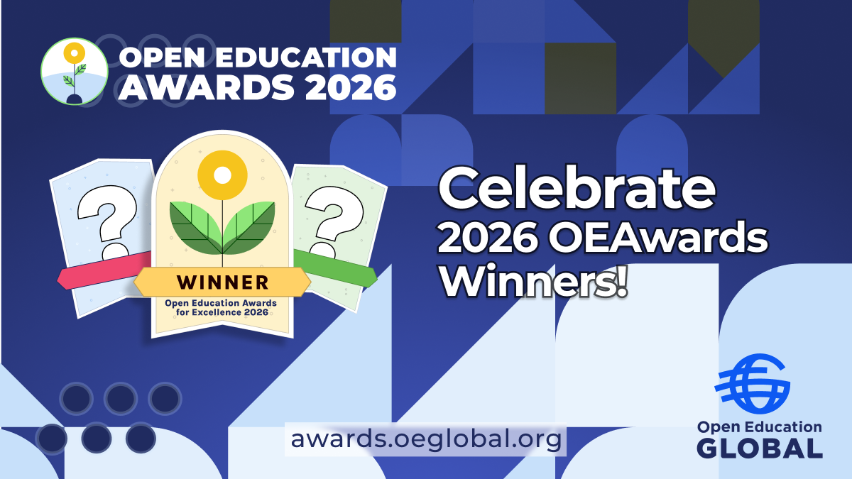 OEGlobal Reveals the 2026 Open Education Awards for Excellence Winners