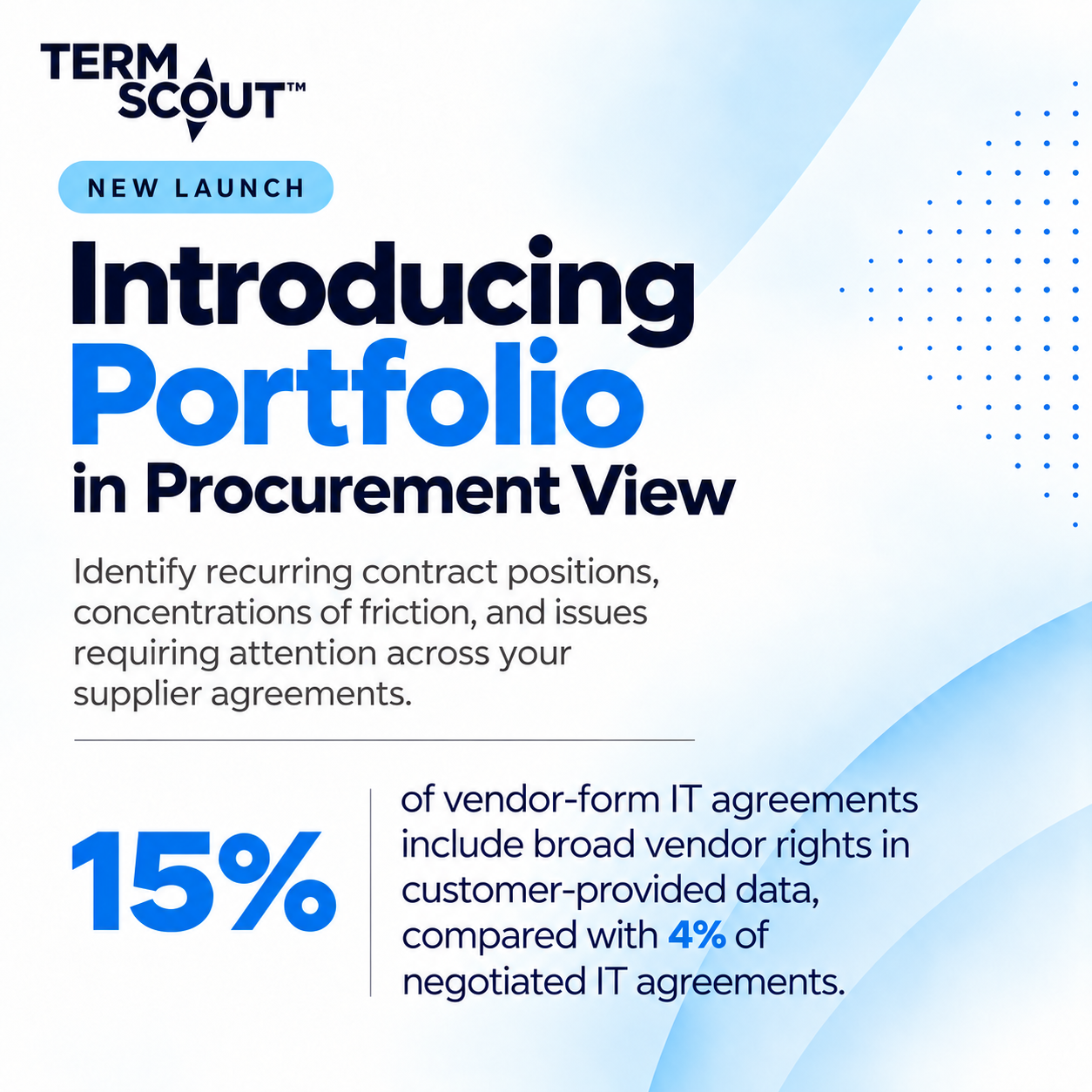TermScout Introduces Portfolio in Procurement View to Reveal Contract Patterns Across Supplier Agreements