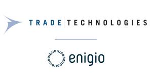 Trade Technologies and Enigio today announced an agreement aimed at commercializing the digital transformation of trade workflows for core trade finance transactions Trade Technologies and Enigio logo on white background