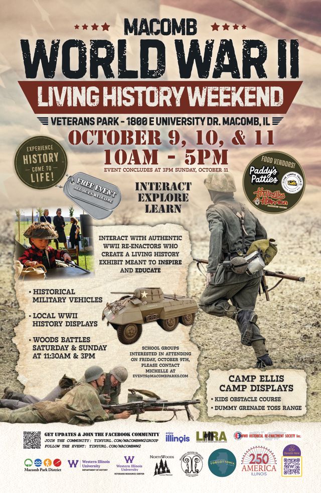 WWII Living History Event Brings World War II History to Life in Macomb, October 9–11