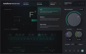This image is of the Latency mode selection menu featuring the ultra-fast LIVE mode for zero latency monitoring