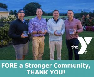 This photo shows Gregory Guenther of GRANTvest Financial Group and Richie Lomurro of Lomurro Law at the YMCA of the Jersey Shore Annual Charity Outting in Middletown, NJ