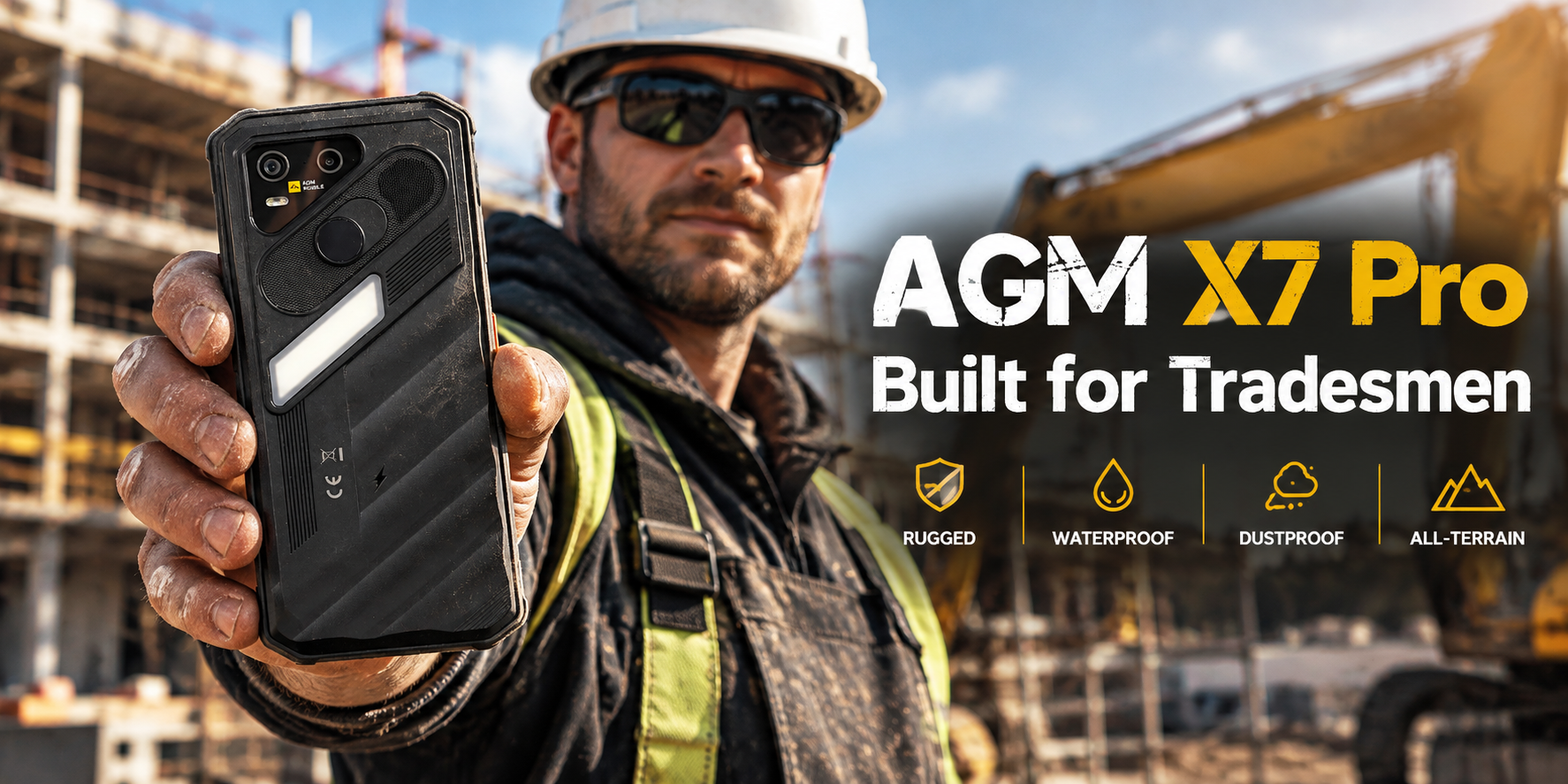 AGM X7 Pro: The Ultimate Rugged Smartphone Built for Tradesmen