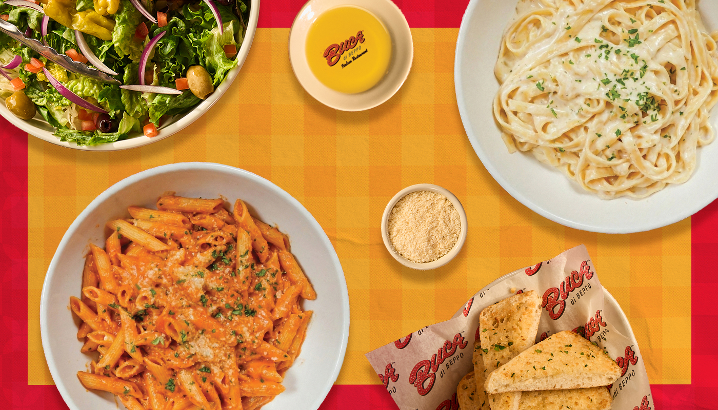 Buca di Beppo Adds Pick 2 Pastas Option to the Buca Bundle