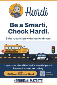 Personal injury law firm Harding Mazzotti today unveiled a comprehensive motor vehicle crash analysis alongside Hardi, a first-of-its-kind, free AI tool designed to map New York State’s most dangerous intersections