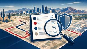 Branded illustration for Phillips Law Group’s Expertise.com Phoenix car accident lawyer listing.