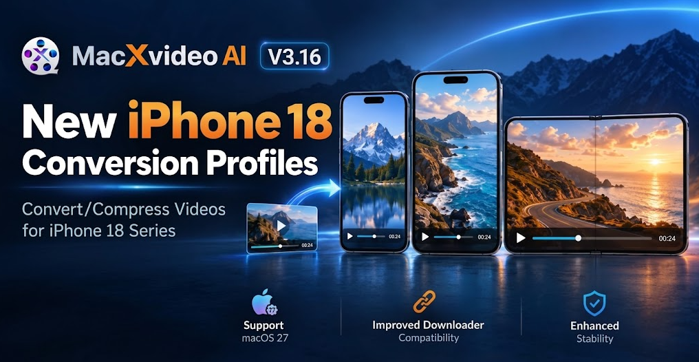 Digiarty Updates Macxvideo AI to V3.16 for iPhone 18 and macOS 27 Compatibility
