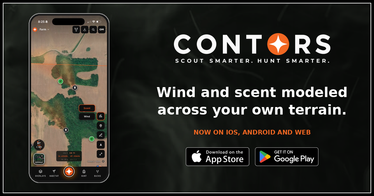 Contors Hunting Map App Launches on iOS, Android and Web With 4 Industry Firsts