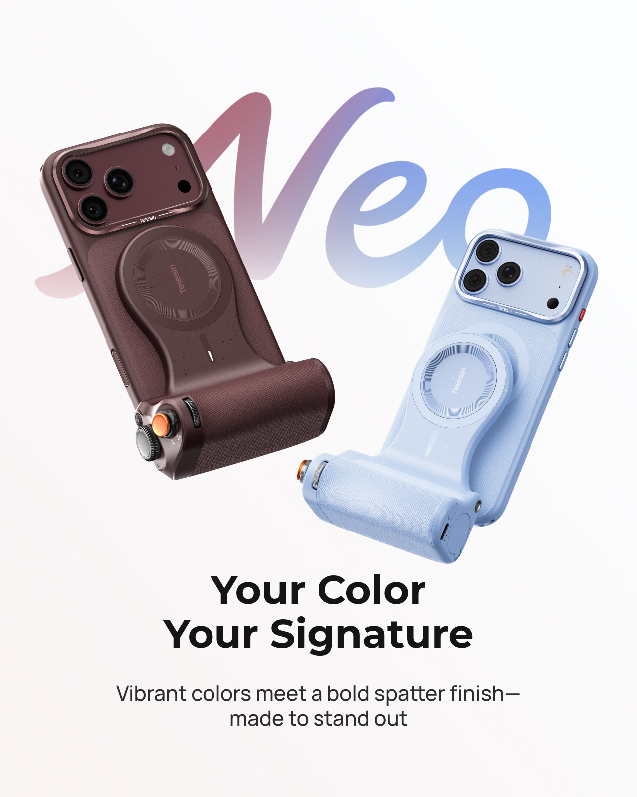 Telesin Introduces Master Grip Neo in Blue and Burgundy for iPhone 18 Pro and iPhone 18 Pro Max