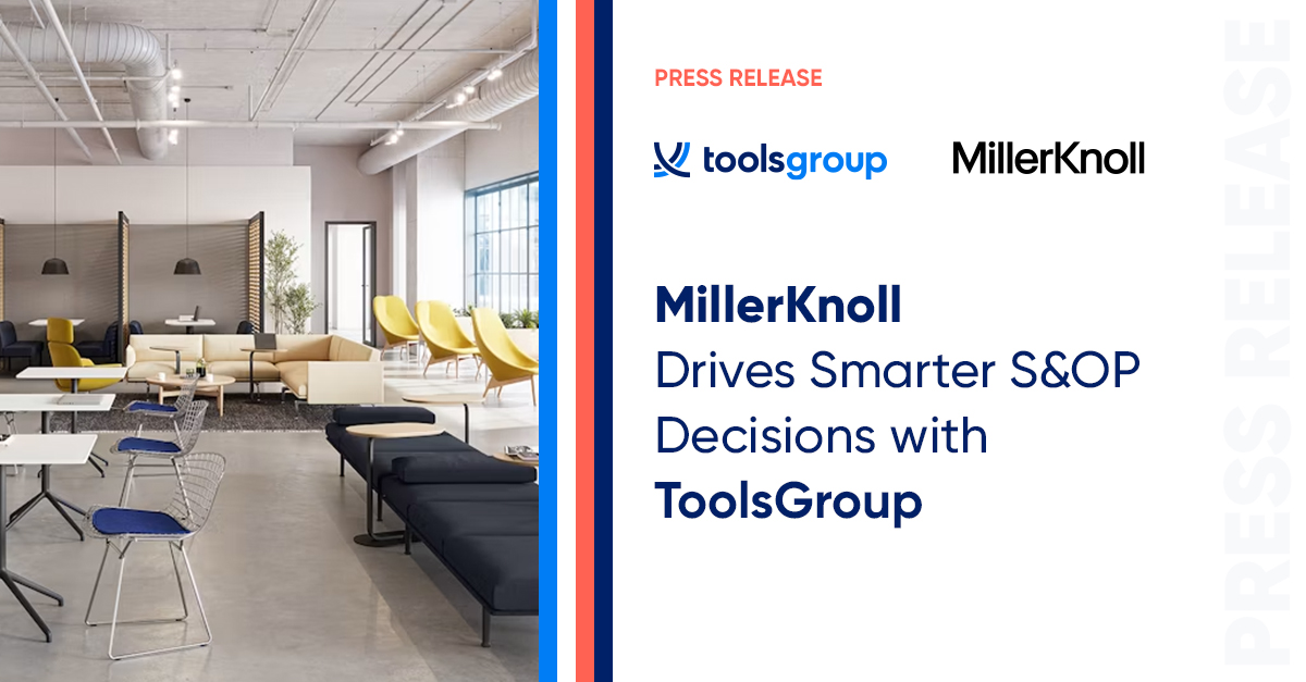 MillerKnoll and ToolsGroup to Show How S&OP and AI Help Supply Chains Make Better Decisions at CSCMP EDGE 2026