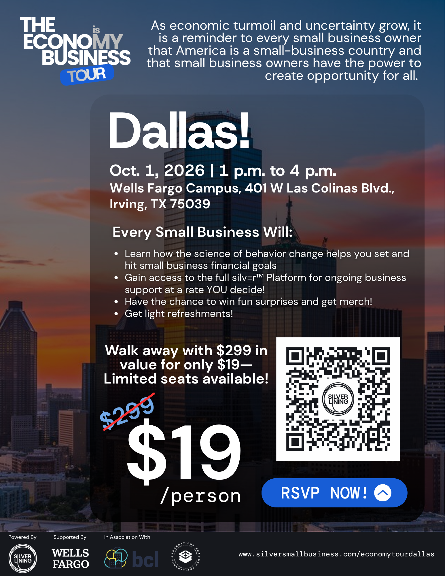 Silver Lining Launches ‘The Economy Is My Business Tour’ in Dallas