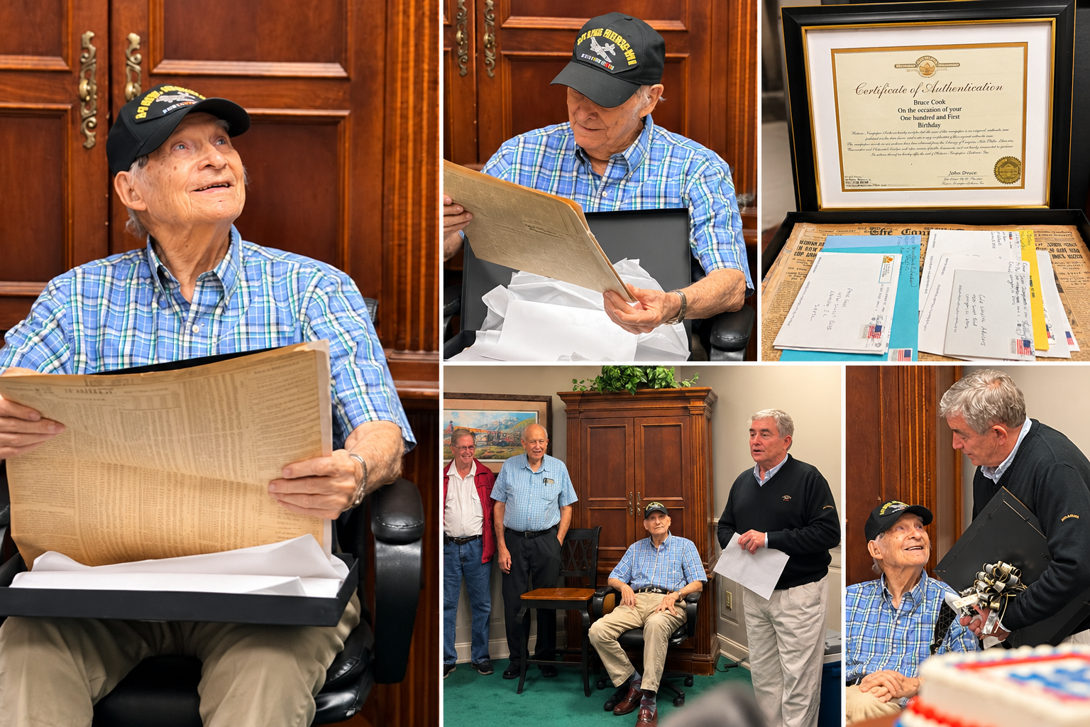 Rick Mantei Hosts 101st Birthday Celebration for World War II Veteran Bruce Cook