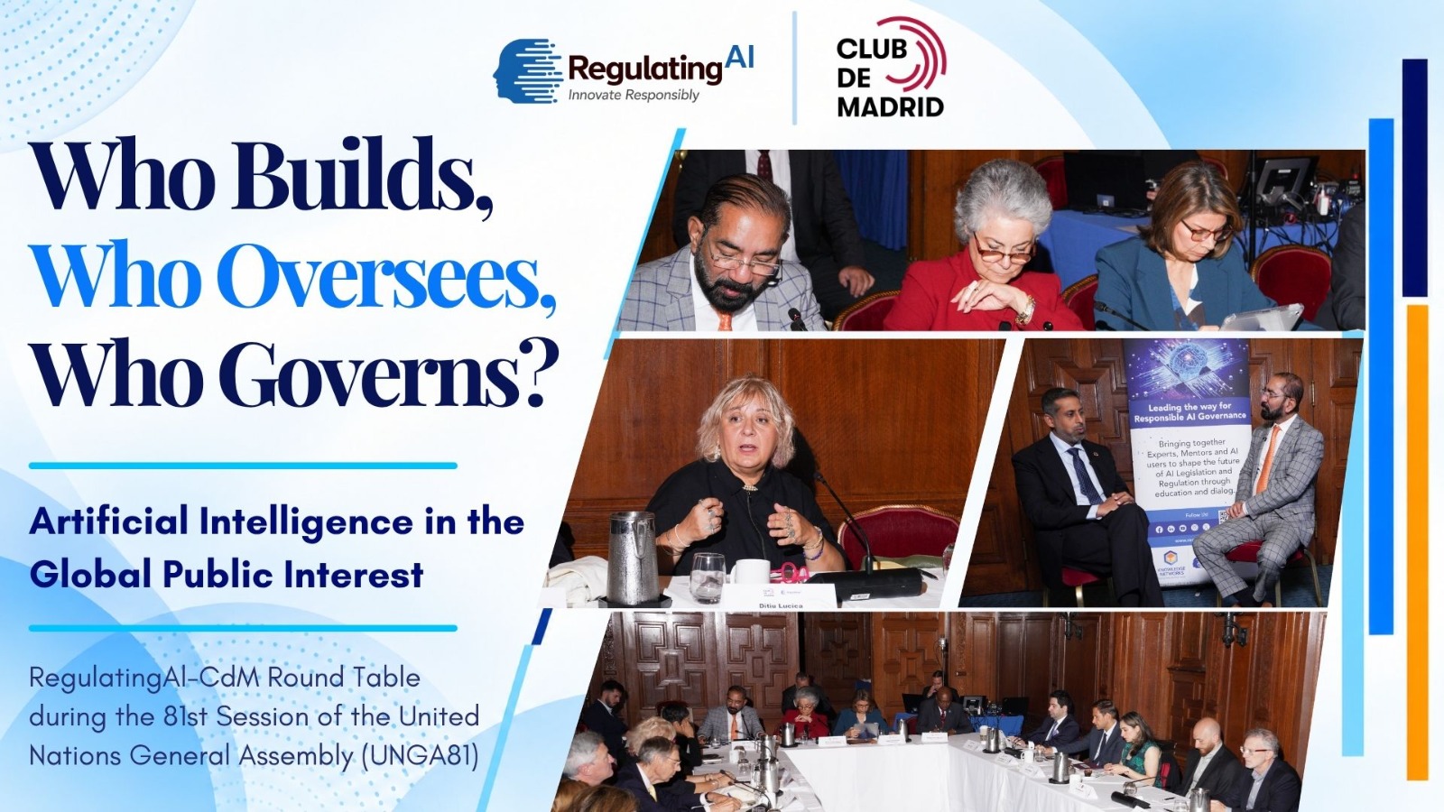 Club de Madrid and RegulatingAI Host High-Level Round Table on AI in the Global Public Interest during UNGA81