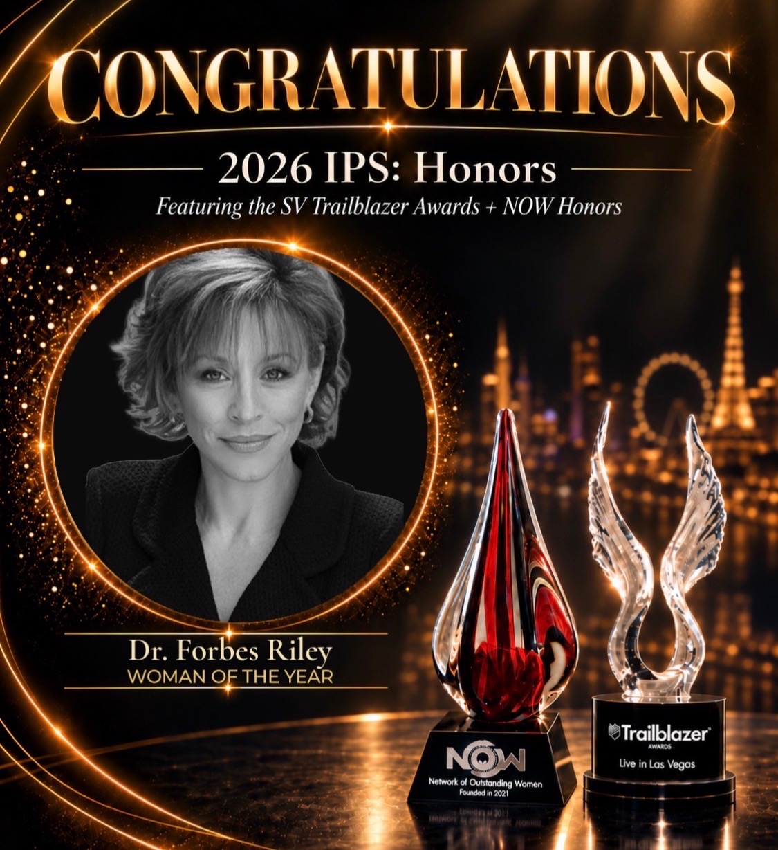 Forbes Riley Named 2026 Woman of the Year by NOW Honors