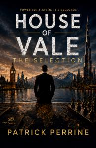 Book cover of House of Vale: The Selection, a conspiracy thriller by Patrick Perrine