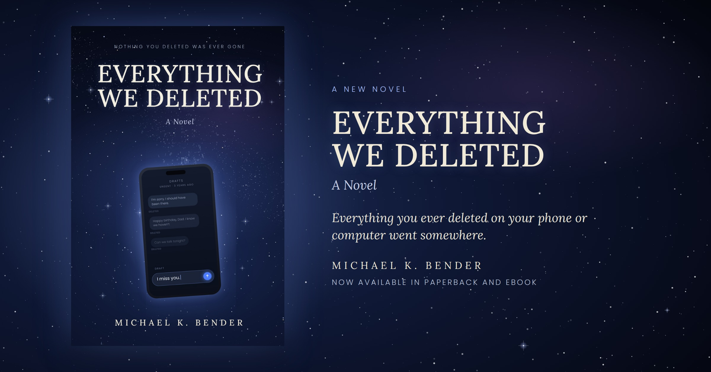 New Novel ‘Everything We Deleted’ Imagines the Day Every Deleted Message, Photo, and File Comes Back