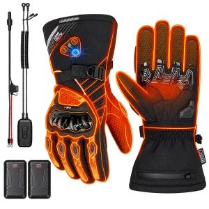 magnetic hybrid-power heated motorcycle gloves