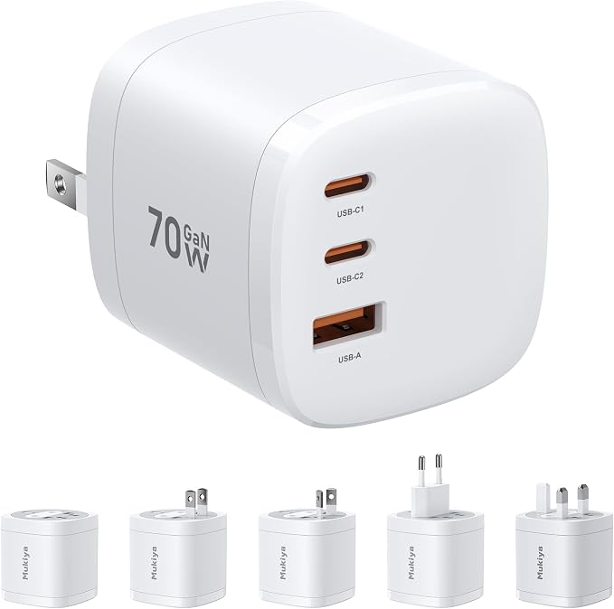 Mukiya Launches 70W GaN Universal Travel Adapter on Amazon US to Streamline International Device Charging