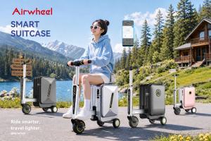 Airwheel collection of luxury AI electric cabin suitcases