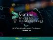 AI & Tech Companies Present Live and Take Investor Meetings at the October 1 Virtual Investor Conference