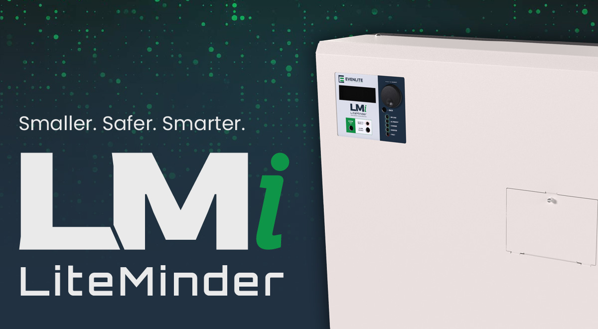 Evenlite Introduces LiteMinder® LMi, a Smaller, Safer, Smarter Central Emergency Lighting Power Inverter System