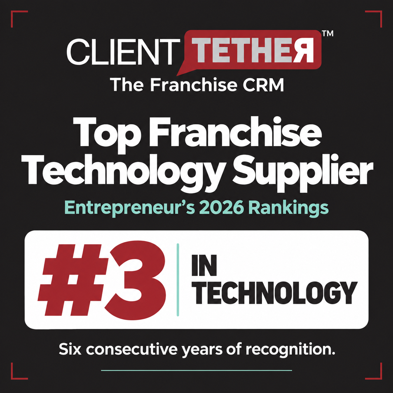 ClientTether Named a Top Franchise Technology Supplier in Entrepreneur’s 2026 Rankings