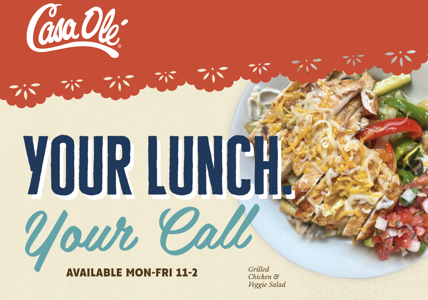 Casa Olé Launches “Your Lunch. Your Call.” Fall Lunch Specials Starting at $8.99