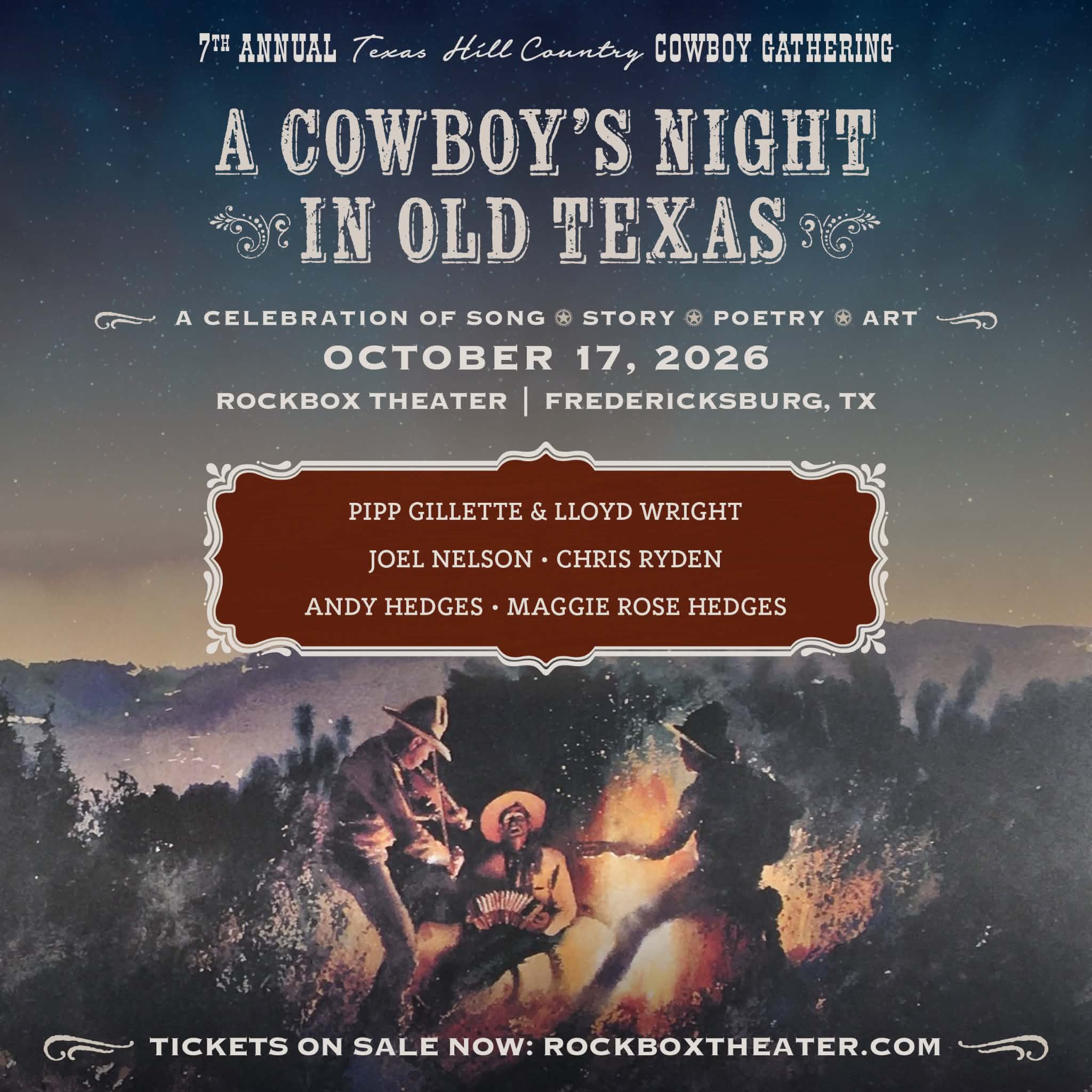 The 7th Annual Texas Hill Country Cowboy Gathering Rides Back into Fredericksburg
