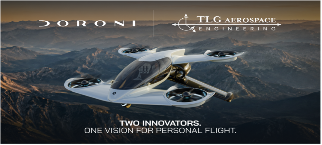 Doroni Aerospace Partners with TLG Aerospace to Advance Engineering and Certification for the H1-X Personal eVTOL
